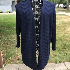 Beautiful quality 1x navy cardigan